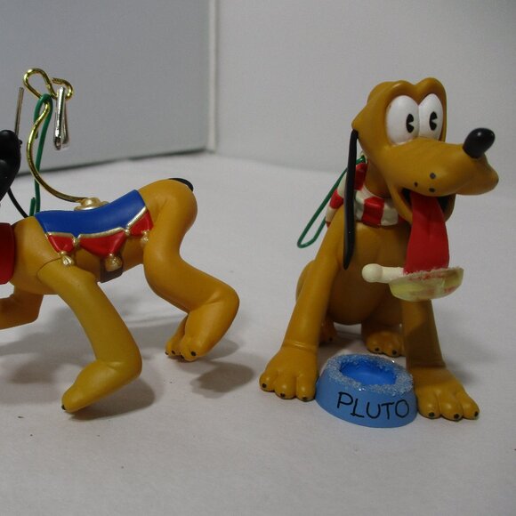 2 Disney Hallmark Keepsake Ornaments Pluto Dog in Box - Picture 3 of 6